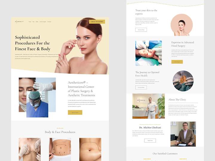 Cover image for Surgery clinic website design