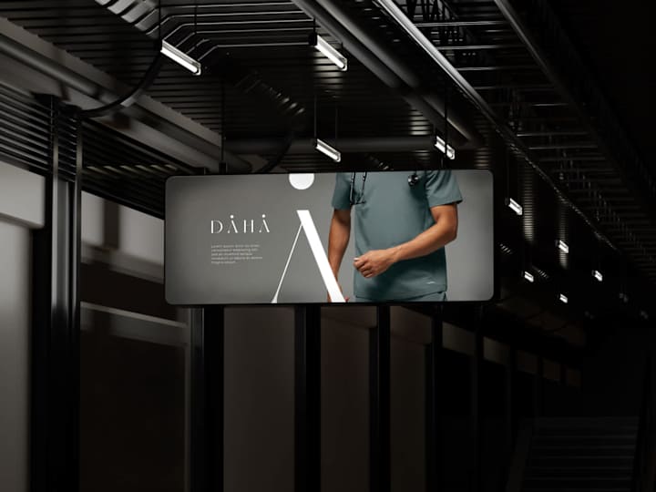 Cover image for Daha Brand Identity: Medical Precision Meets Elegant Design