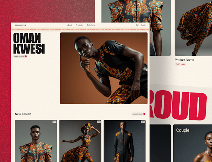 Cover image for OMANKWESI - Fashion Ecommerce Website