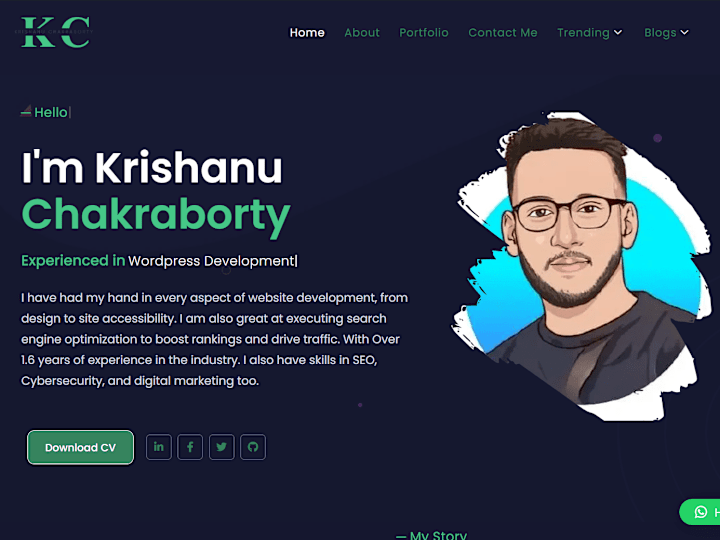 Cover image for WordPress Developer | SEO Analyst | Krishanu Chakraborty