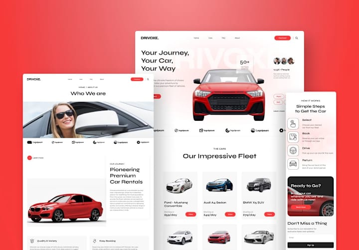 Cover image for Car Rental Website Framer