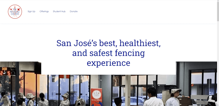 Cover image for The Fencing Center Website