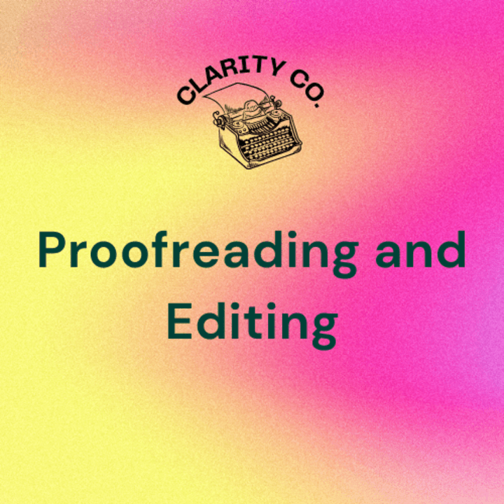 Cover image for Proofreading and Editing