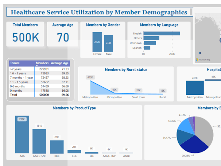 Cover image for Healthcare Service Utilization by Member Demographics