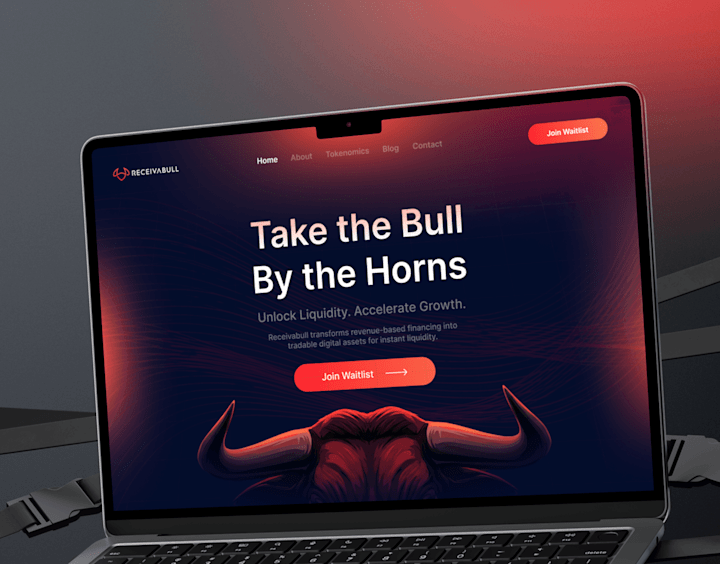 Cover image for RECIEVABULL WEBSITE UI DESIGN