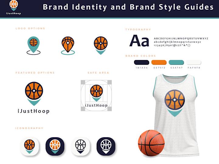 Cover image for iJustHoop - Brand Identity and Brand Style Guides