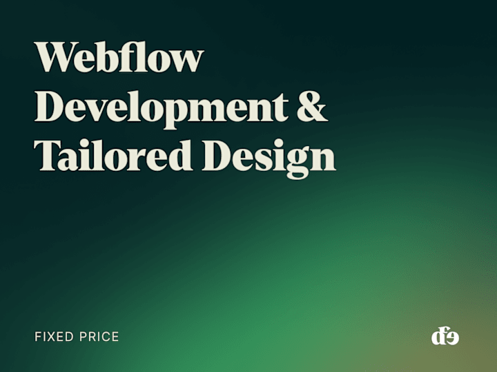 Cover image for Webflow Development & Tailored Design