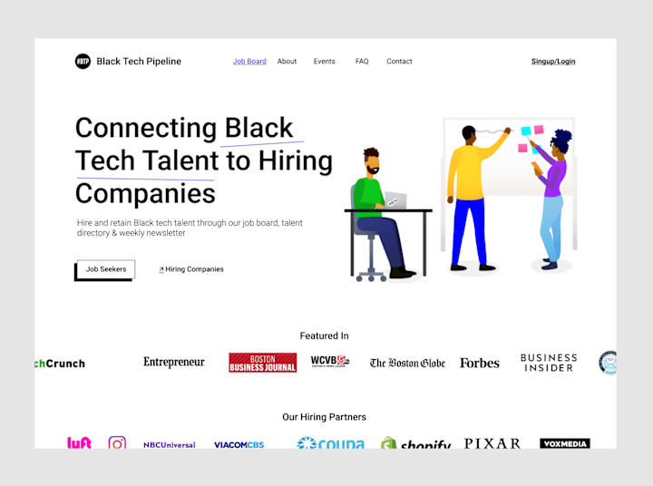 Cover image for Recruiting website modern redesign 