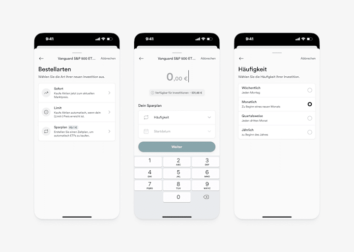 Cover image for Setup ETF Savings Plan