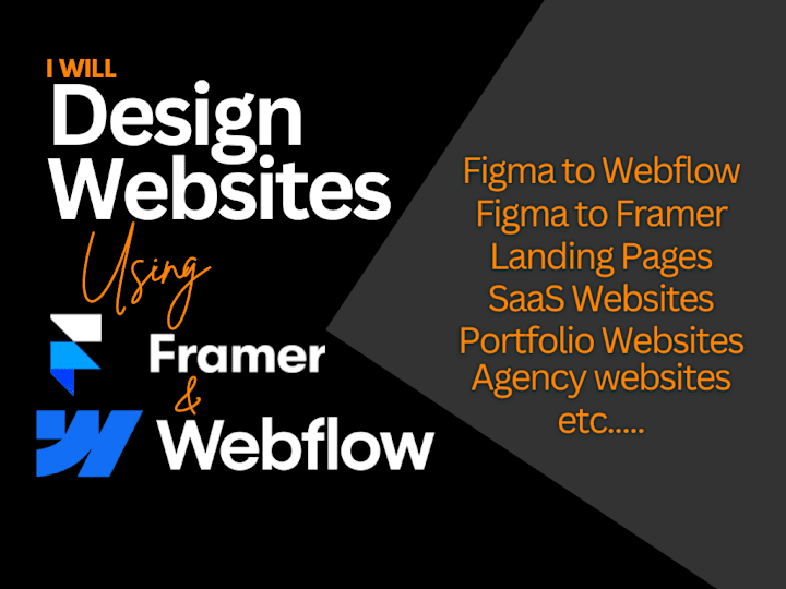 Cover image for Framer and Webflow Website Design