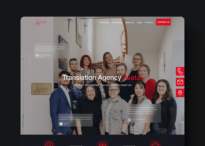 Cover image for Design For A Translation Agency