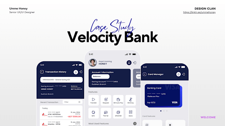 Cover image for Velocity Mobile Banking App Case Study