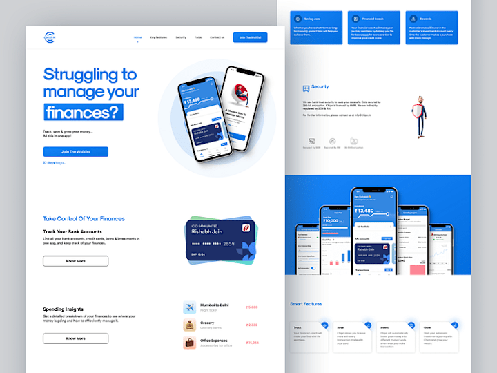 Cover image for Chipn Fintech Landing Page Revamp 