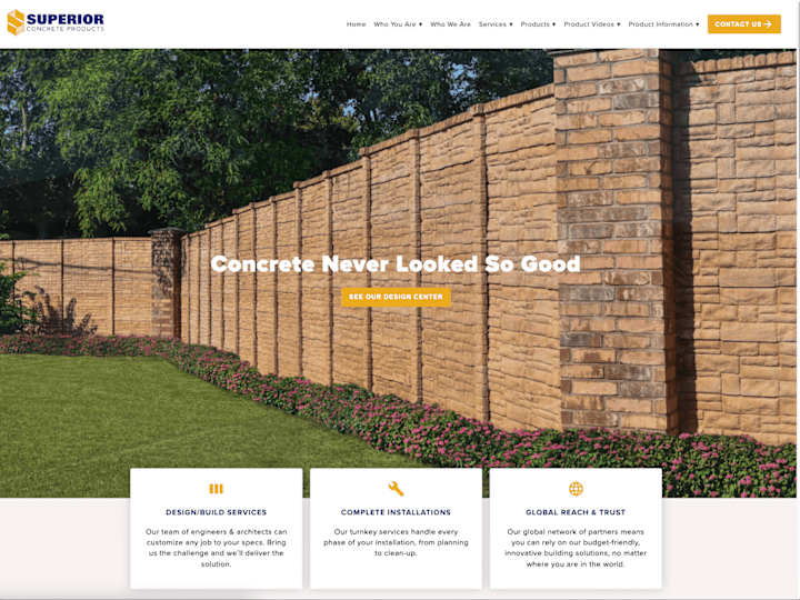 Cover image for Superior Concrete Products Website Design and Development