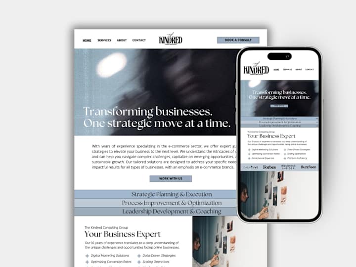 Cover image for Website Design for The Kindred Consulting Group