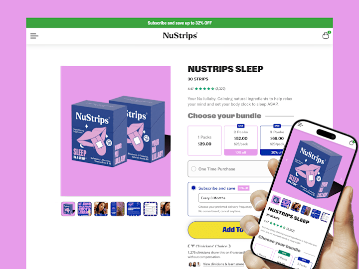 Cover image for NuStrips Product Landing page