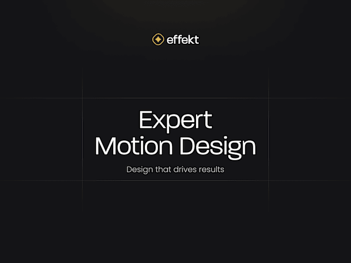 Cover image for Expert Motion Design and Animation for your product/service