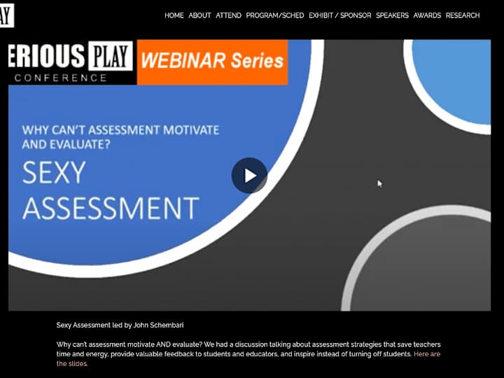 Cover image for Edchat Interactive: Sexy Assessment with John Schembari