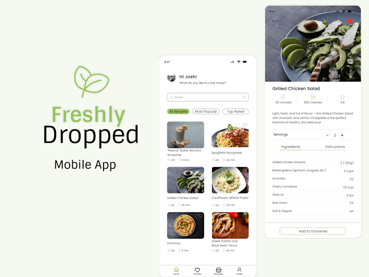 Cover image for Mobile App Design | Recipe App📱