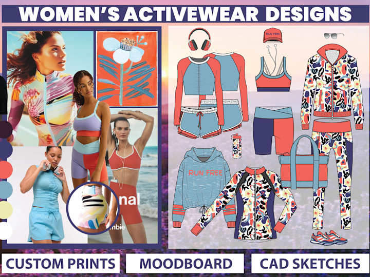 Cover image for I will design and tech pack your activewear designs 🏃‍♀️🏋🏻‍♀️