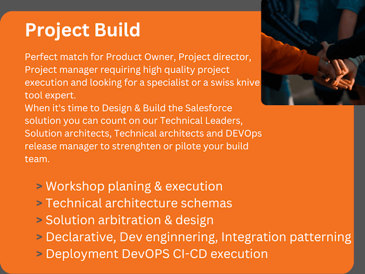 Cover image for Salesforce project build : Architecture, Consulting, Dev