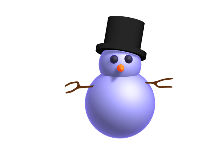 Cover image for 3D interactive Snowman in Spline