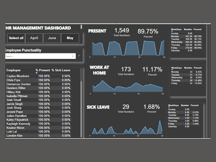 Cover image for HUMAN RESOURCES DASHBOARD