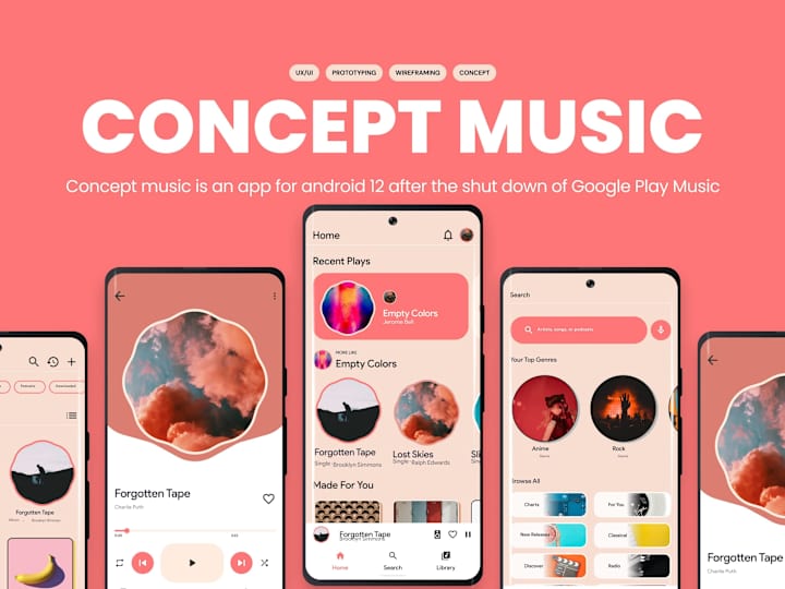 Cover image for Android 12 Music App | App Design