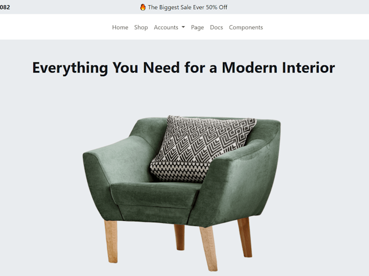 Cover image for Interior E-commerce website