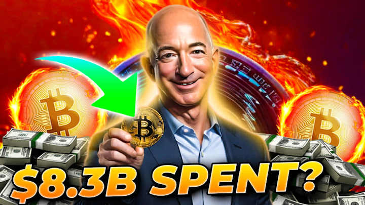 Cover image for Alert-Jeff-Bezos-Might-be-Investing-in-Bitcoin Thumbnail Design