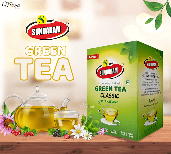Cover image for Green Tea Box Packaging Design on Behance