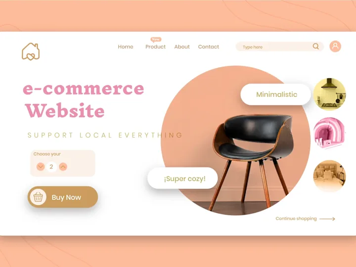 Cover image for Custom E-commerce Website Design