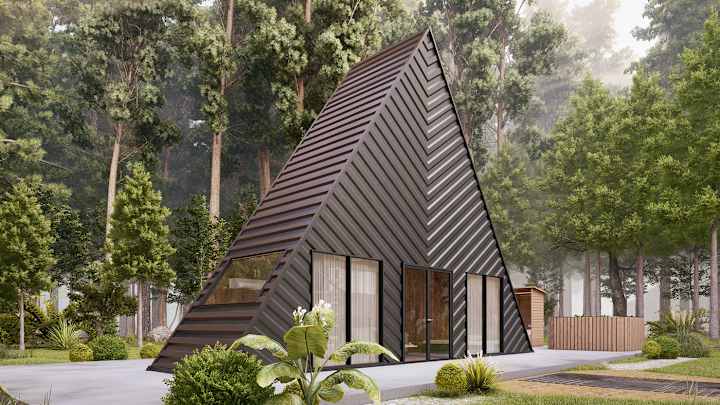 Cover image for Cabin in Forest on Behance