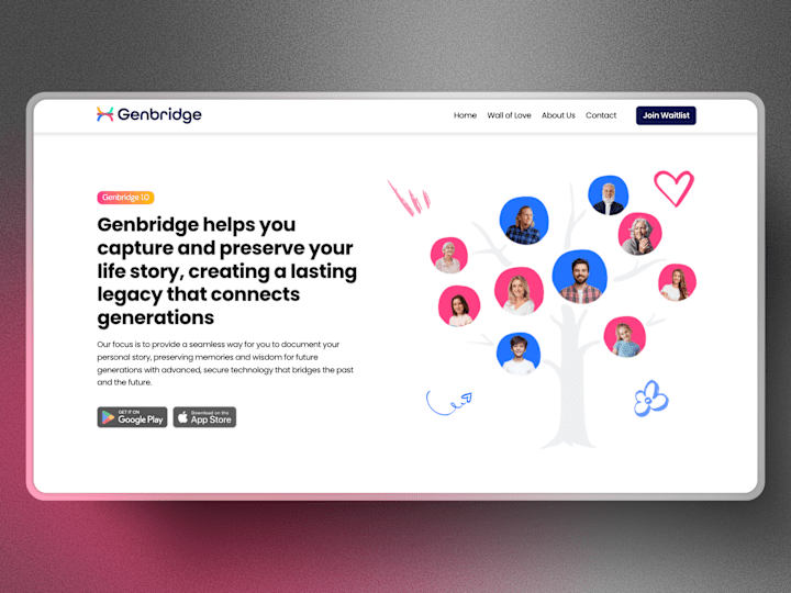 Cover image for Genbridge - A Visually Engaging and User-Friendly Website