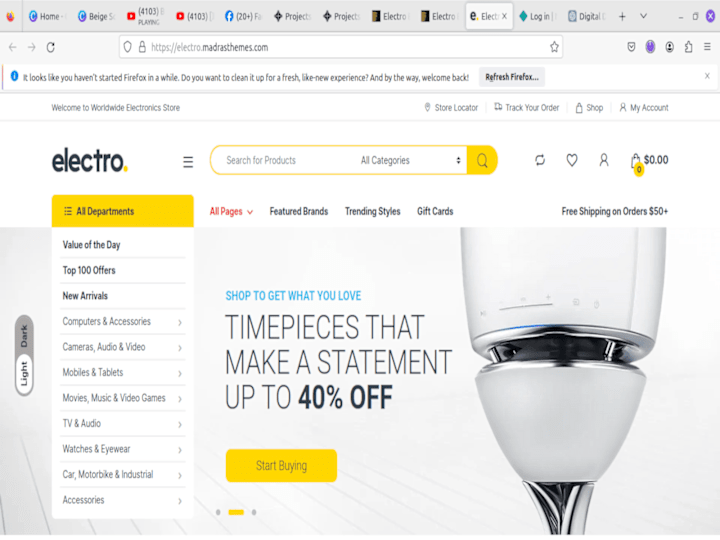 Cover image for Africoup e-commerce Website (Electro theme)