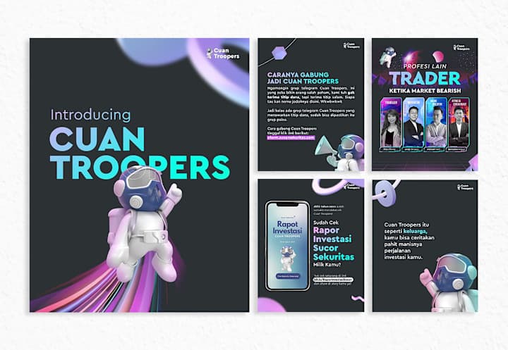 Cover image for Cuan Troopers Character and Social Media Design 