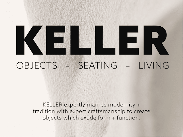 Cover image for keller – brand identity + catalog