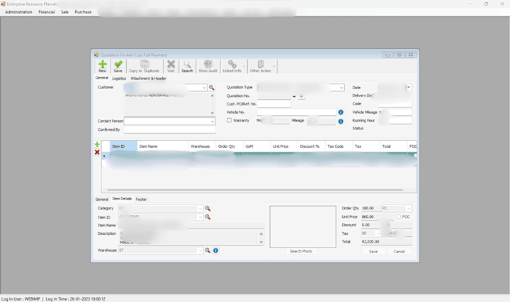 Cover image for ERP System Maintenance