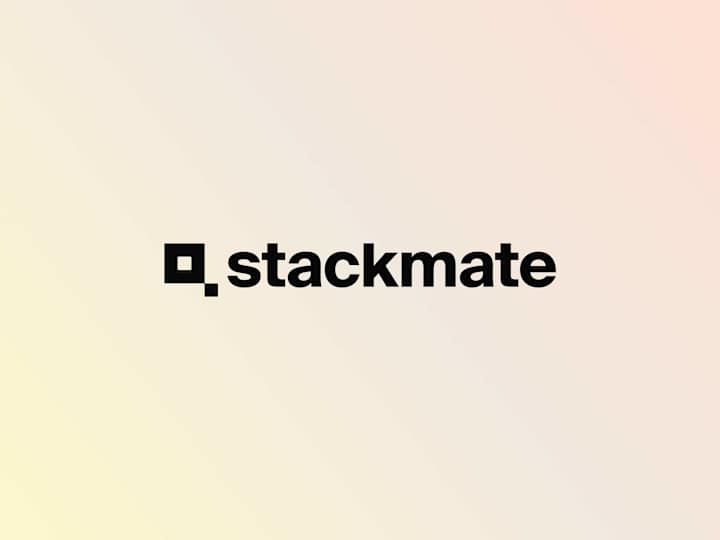 Cover image for Stackmate logo & branding case 