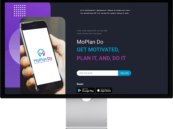 Cover image for MoPlan Do App - Get Motivated. Plan It, and Do It.