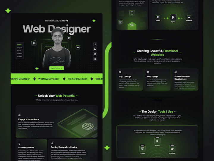 Cover image for Web Designer - Portfolio Website Design