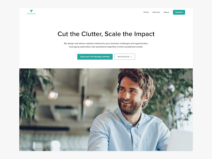 Cover image for Vortech Solutions Website Redesign
