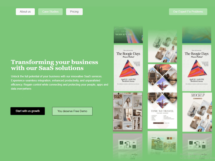 Cover image for SAAS Landing page using WordPress Elementor