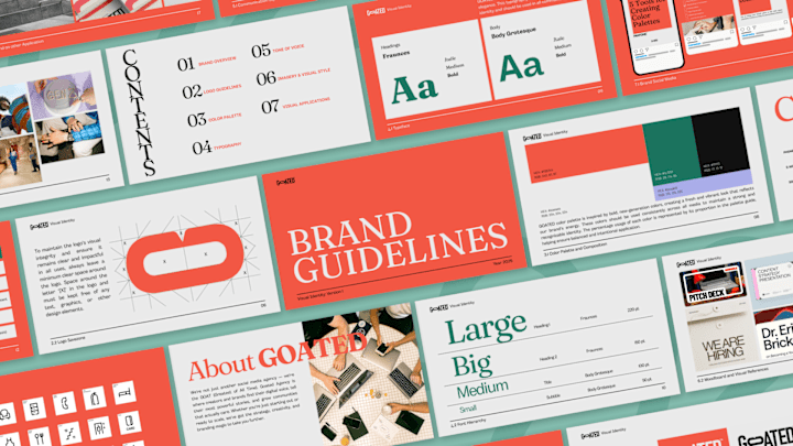 Cover image for GOATED Agency Brand Guideline Deck