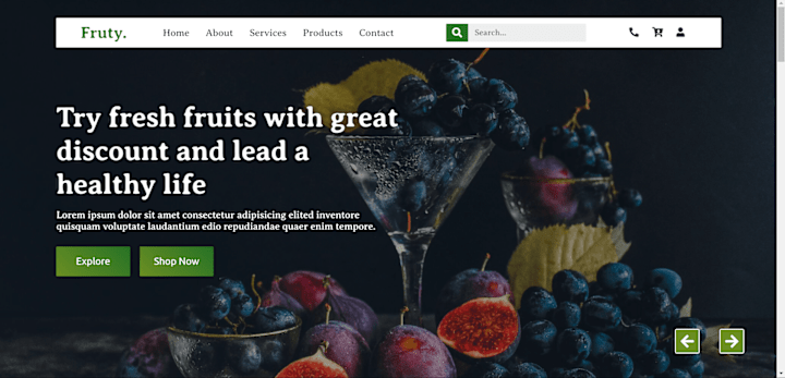 Cover image for Online fruit Shop