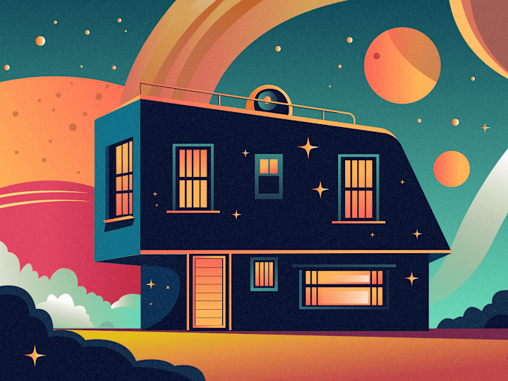 Cover image for house illustrations on Behance