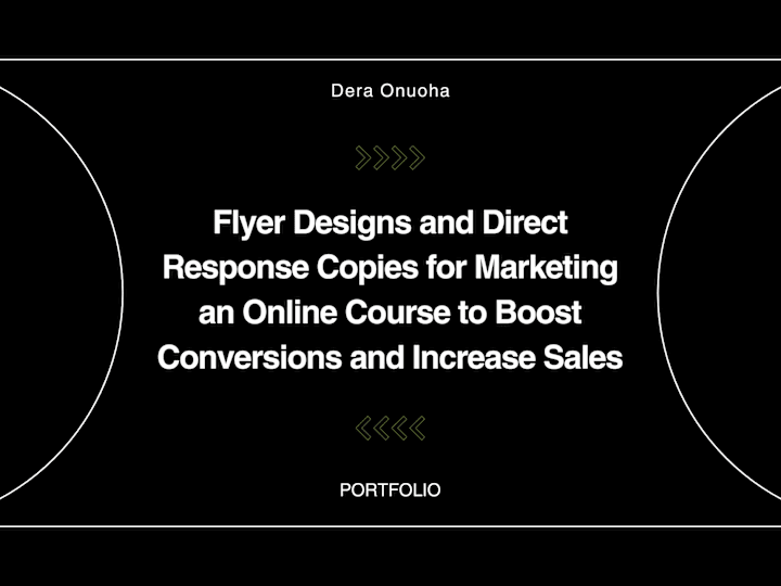 Cover image for Direct Response Copy & Flyer Design to Market an Online Program