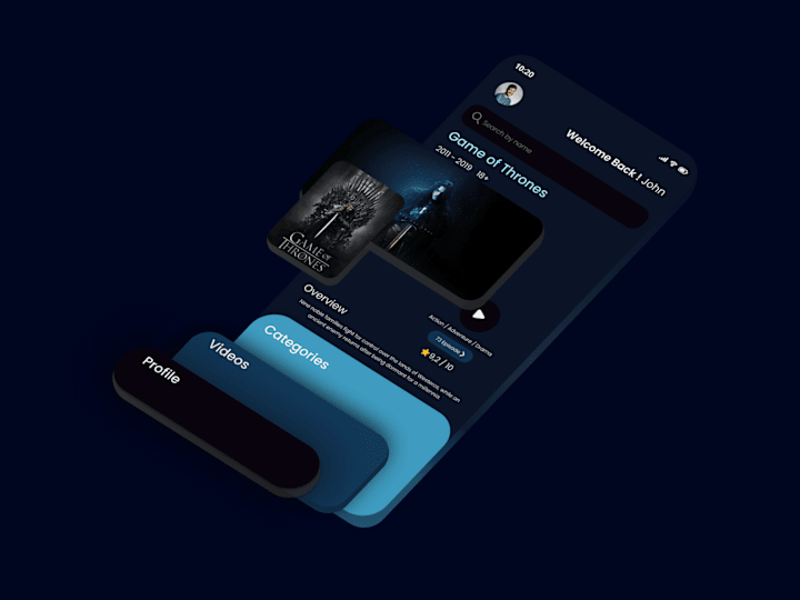 Cover image for Movies and Series App UI Design