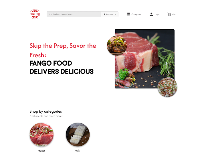 Cover image for FangoFood - Modern Meat & Milk Product Retail