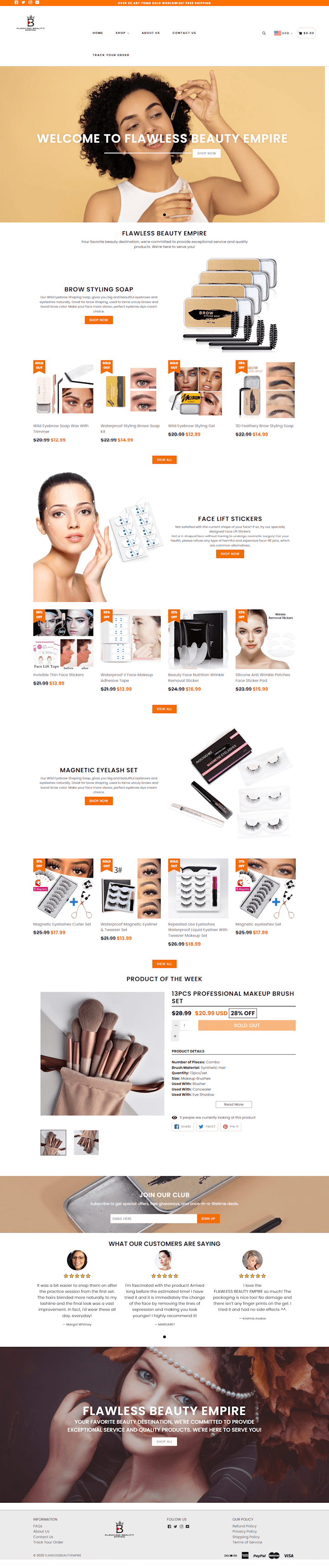 Cover image for Flawless Beauty Empire – Trendy & Affordable Beauty Essentials